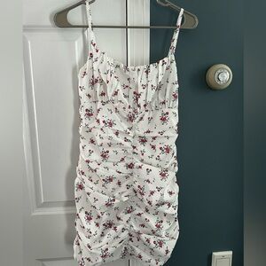 Luvalot Floral Ruched Dress